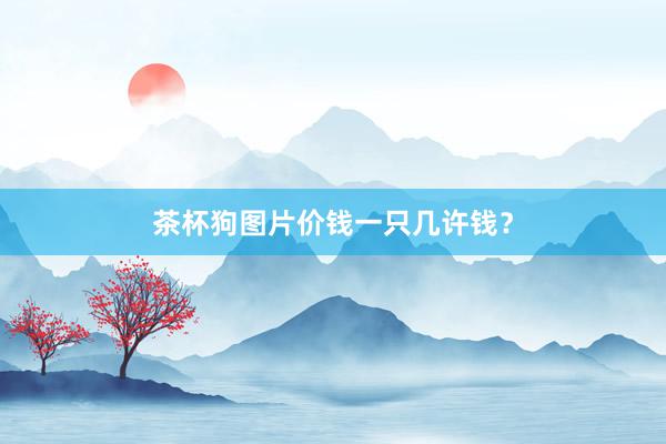 茶杯狗图片价钱一只几许钱？